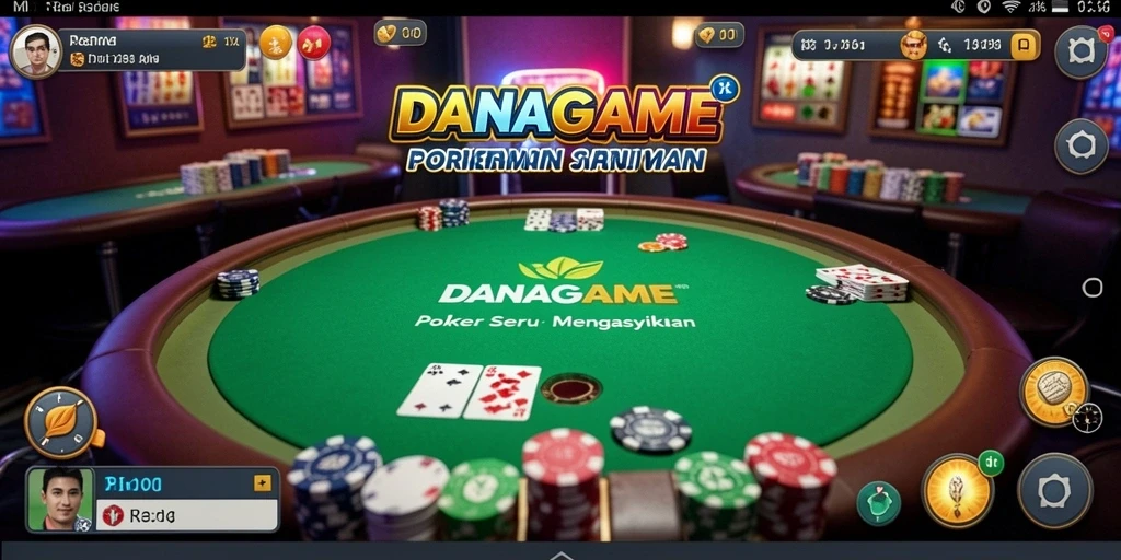 Tampilan gameplay Poker yang mengasyikkan dan menarik perhatian.
