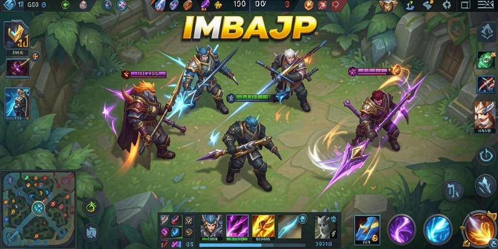Screenshot gameplay seru di IMBAJP dengan pertempuran intens.