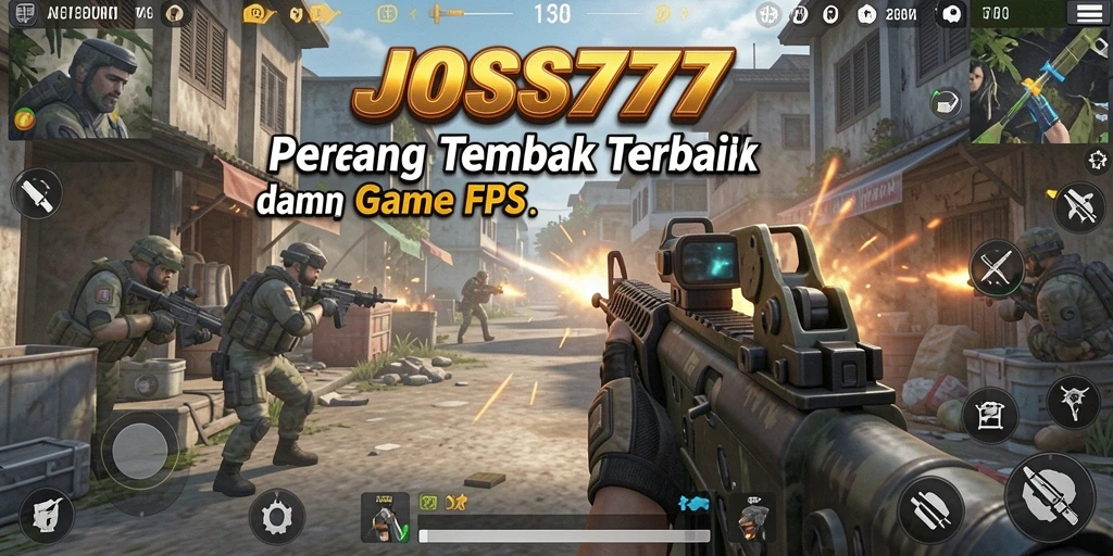 Screenshot gameplay JOSS777 yang menampilkan aksi tembak-menembak yang mendebarkan.